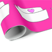 Cadeau Papier d'enveloppement de l'infirmière Casquette (Coin rond)