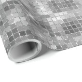 Cadeau Papier d'enveloppement de look Disco Ball Light Si (Coin rond)