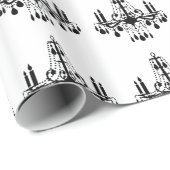 Cadeau Papier d'enveloppement de lustre en cristal (Coin rond)