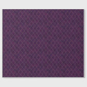 Cadeau Papier d'enveloppement de luxe en diamant violet (Plat)