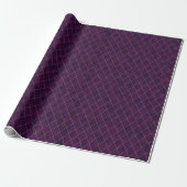 Cadeau Papier d'enveloppement de luxe en diamant violet (Déroulé)