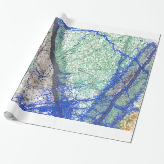 Cadeau Papier d'enveloppement de malachite azurite