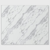 Cadeau Papier d'enveloppement de Marbre blanc classique (Plat)