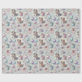 Cadeau Papier d'enveloppement de marionnettes et de ruban (Plat)