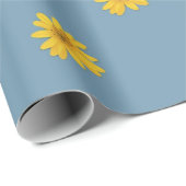 Cadeau Papier d'enveloppement de marmite jaune (Coin rond)