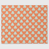 Cadeau Papier d'enveloppement de marmite vert (Plat)