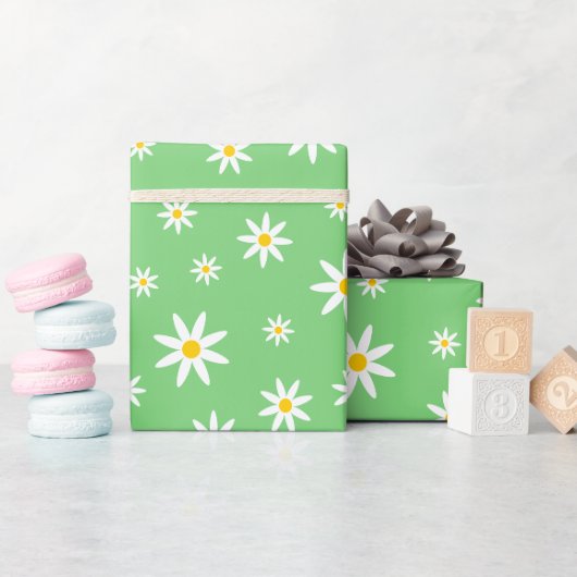 Cadeau Papier d'enveloppement de marmite vert (Baby Shower)