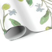 Cadeau Papier d'enveloppement de marque d'olive (Coin rond)