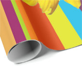 Cadeau Papier d'enveloppement de matte à bande de tournes (Coin rond)