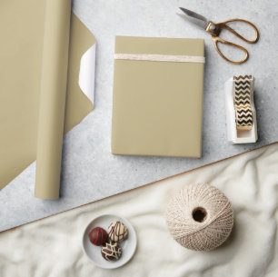 Cadeau Papier d'enveloppement de matte au champagne foncé