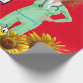 Cadeau Papier d'enveloppement de matte de l'infirmière de (Coin)