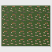 Cadeau Papier d'enveloppement de matte de Noël (Plat)