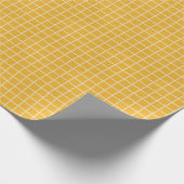Cadeau Papier d'enveloppement de matte Golden Grid Premiu (Coin)