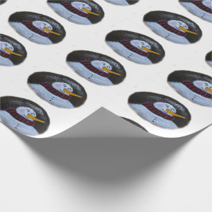 Cadeau Papier d'enveloppement de matte peint par Snowman
