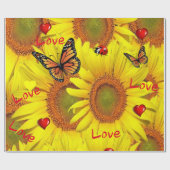 Cadeau Papier d'enveloppement de matte pour papillon de t (Plat)