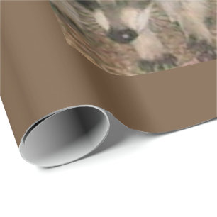 Cadeau Papier d'enveloppement de matte Raccoon