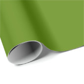 Cadeau Papier d'enveloppement de matte vert Avocado (Coin rond)