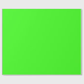 Cadeau Papier d'enveloppement de matte vert néon (Plat)