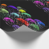 Cadeau Papier d'enveloppement de méduses. Enveloppe cadea (Coin)