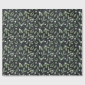 Cadeau Papier d'enveloppement de mélèze foncé (Plat)