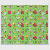 Cadeau Papier d'enveloppement de mignonette de bogues dam (Plat)