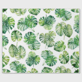 Cadeau Papier d'enveloppement de monstère tropicale (Plat)