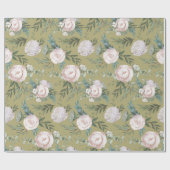 Cadeau Papier d'enveloppement de morue Rose Hydrangea Lot (Plat)