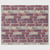 Cadeau Papier d'enveloppement de mur de brique de roche e (Plat)