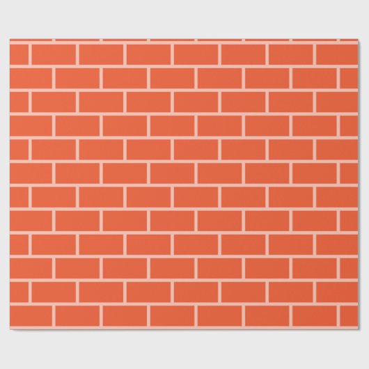 Cadeau Papier d'enveloppement de mur de briques (Plat)