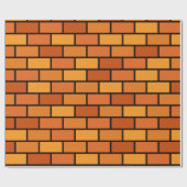 Cadeau Papier d'enveloppement de mur de briques (Plat)