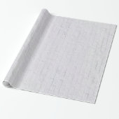 Cadeau Papier d'enveloppement de mur de briques blanches (Déroulé)