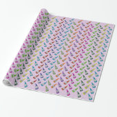 Cadeau Papier d'enveloppement de nappes colorées (Déroulé)