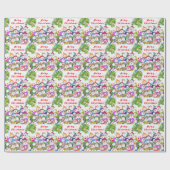 Cadeau Papier d'enveloppement de neige de Noël (Plat)