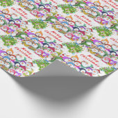 Cadeau Papier d'enveloppement de neige de Noël (Coin)