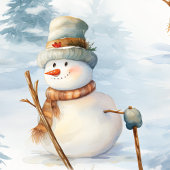 Cadeau Papier d'enveloppement de neige hivernal