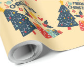 Cadeau Papier d'enveloppement de Noël (Coin rond)