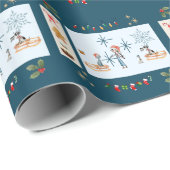 Cadeau Papier d'enveloppement de Noël (Coin rond)