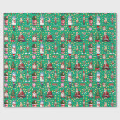 Cadeau papier d'enveloppement de noël (Plat)