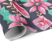 Cadeau Papier d'enveloppement de Noël (Coin rond)