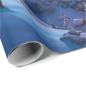 Cadeau Papier d'enveloppement de Noël, (Coin rond)