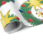 Cadeau Papier d'enveloppement de Noël (Coin rond)