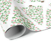 Cadeau Papier d'enveloppement de Noël (Coin rond)