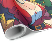 Cadeau Papier d'enveloppement de Noël (Coin rond)