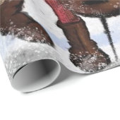 Cadeau Papier d'enveloppement de Noël (Coin rond)