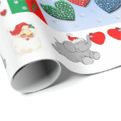 Cadeau Papier d'enveloppement de Noël (Coin rond)