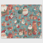 Cadeau Papier d'enveloppement de Noël (Plat)