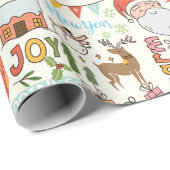 Cadeau Papier d'enveloppement de Noël (Coin rond)