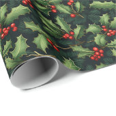 Cadeau Papier d'enveloppement de Noël (Coin rond)