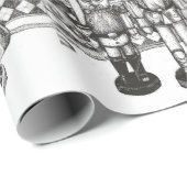 Cadeau Papier d'enveloppement de Noël (Coin rond)