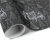 Cadeau Papier d'enveloppement de Noël (Coin rond)
